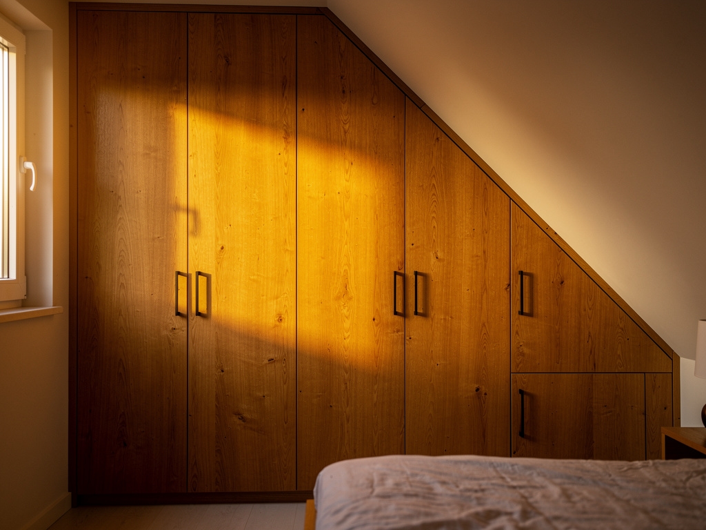 Maßgefertigter Einbauschrank in kleiner Münchner Wohnung